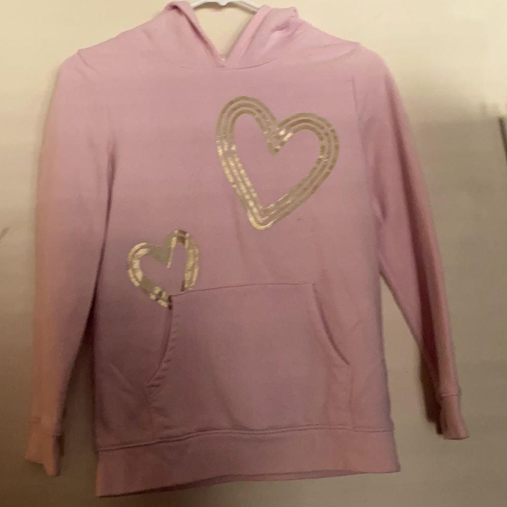 Cat & Jack pink hooded sweatshirt sz 10-12